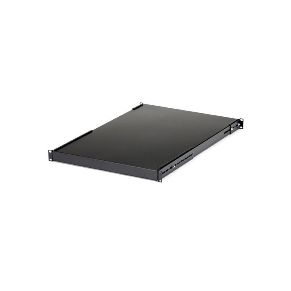StarTech.com - Estante Ajustable 1U para Rack de Servidores - 150kg - Bandeja Universal de 19 Pulgadas Ajustable de 49,5 a 96,5c