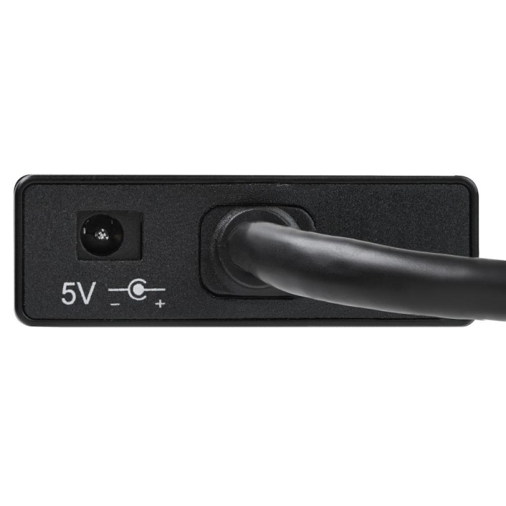 StarTech.com - Hub USB 3.0 de Aluminio con Cable - 5Gbps - Concentrador de 3 Puertos USB con Adaptador de Red Ethernet Gigabit