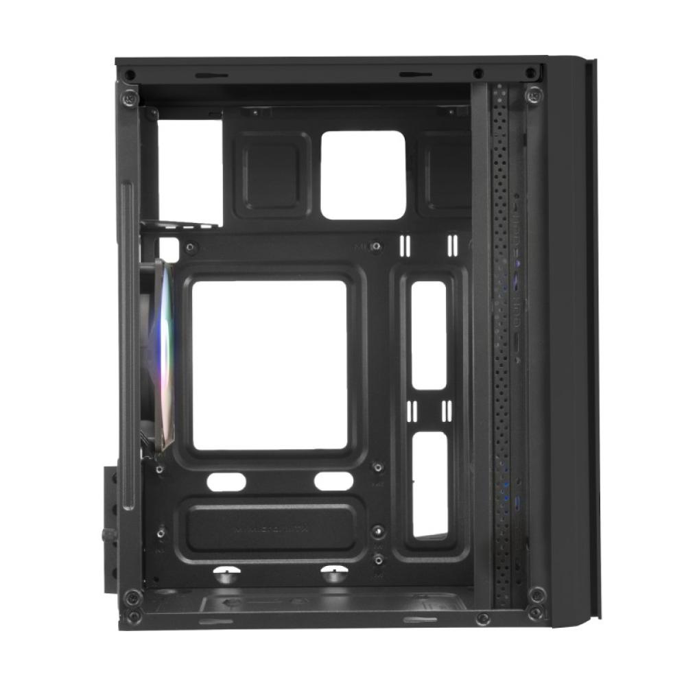 Mars Gaming - MC300 Negro, Caja PC Micro ATX, Cristal Templado, Frontal MESH, 3xVentilador FRGB