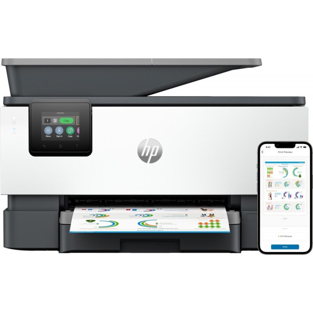 HP - OfficeJet Pro 9120b Inalámbrico All-in-One Color Impresora, Impresión a doble cara Copiadora y escáner