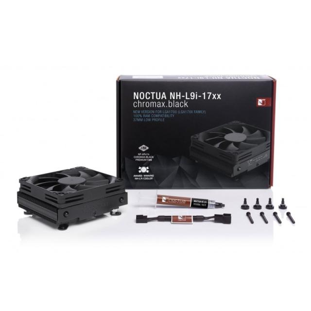 Noctua - NH-L9I-17XX CH.BK sistema de refrigeración para ordenador Procesador Ventilador 9,2 cm Negro
