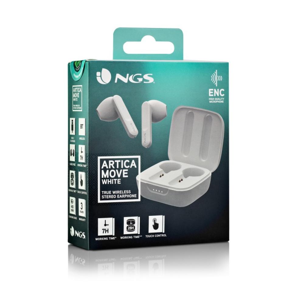 NGS - ARTICA MOVE Auriculares Inalámbrico Dentro de oído Llamadas/Música Bluetooth Blanco