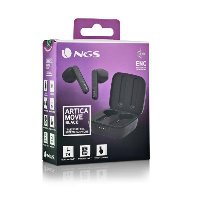 NGS - ARTICA MOVE Auriculares Inalámbrico Dentro de oído Llamadas/Música Bluetooth Negro
