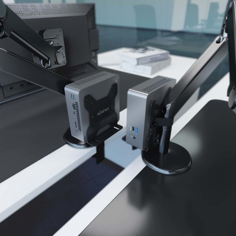 AISENS - Soporte Versátil de Instalación para Mini PC, Negro