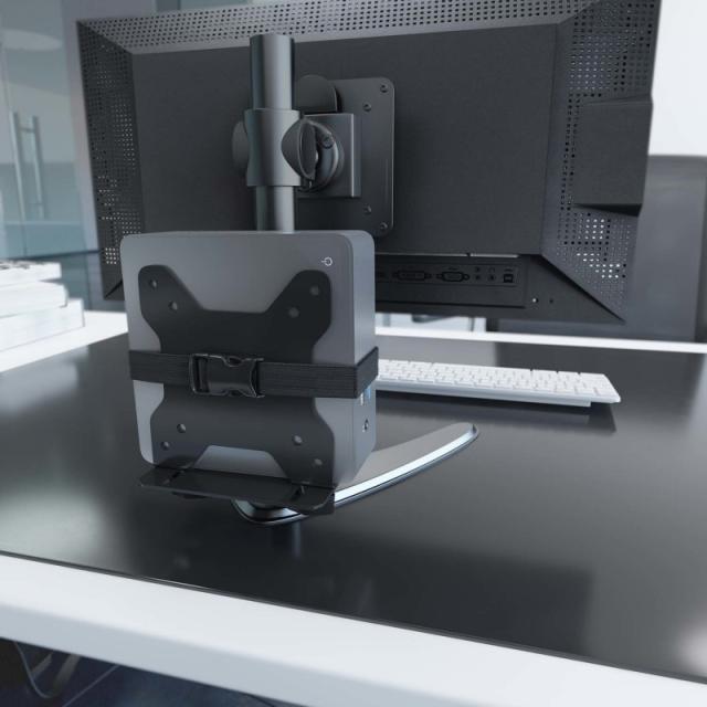 AISENS - Soporte Versátil de Instalación para Mini PC, Negro