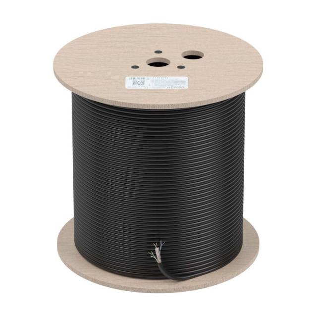 AISENS - Cable de Red Exterior Impermeable RJ45 Cat.6 UTP Rígido CCA AWG23, Negro, 305M