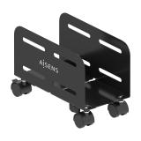 AISENS - Soporte Metálico Ajustable de Suelo para CPU, Negro