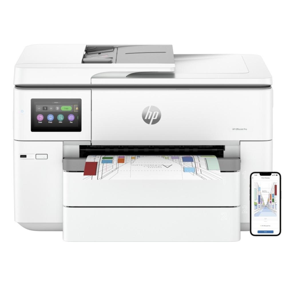 HP - OfficeJet Pro 9730e Inalámbrico All-in-One Color Impresora, Servicio Instant Ink Impresión a doble cara