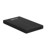 TooQ - CAJA HDD 2,5" SATA A USB 2.0/USB 3.0 NEGRA - TQE-2527B