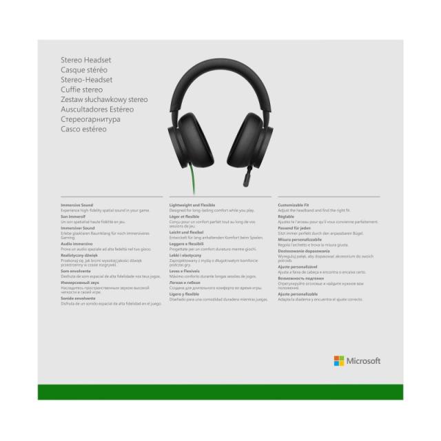 Microsoft - Xbox Stereo Headset Auriculares Alámbrico Diadema Juego Negro