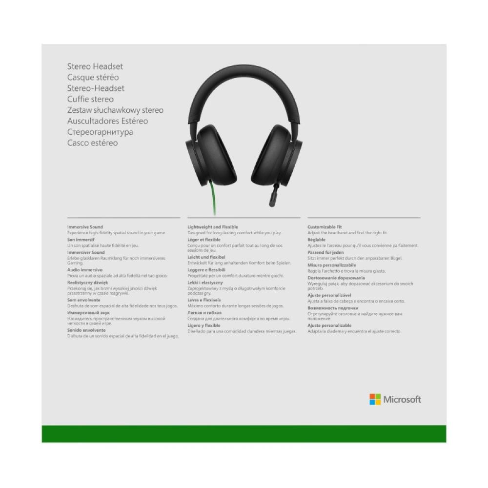 Microsoft - Xbox Stereo Headset Auriculares Alámbrico Diadema Juego Negro