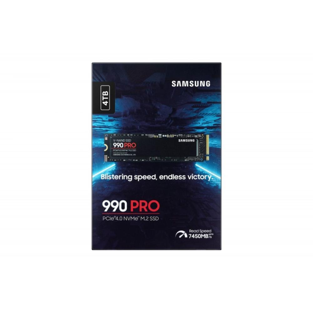 Samsung - 990 PRO 4 TB M.2 PCI Express 4.0 NVMe V-NAND MLC