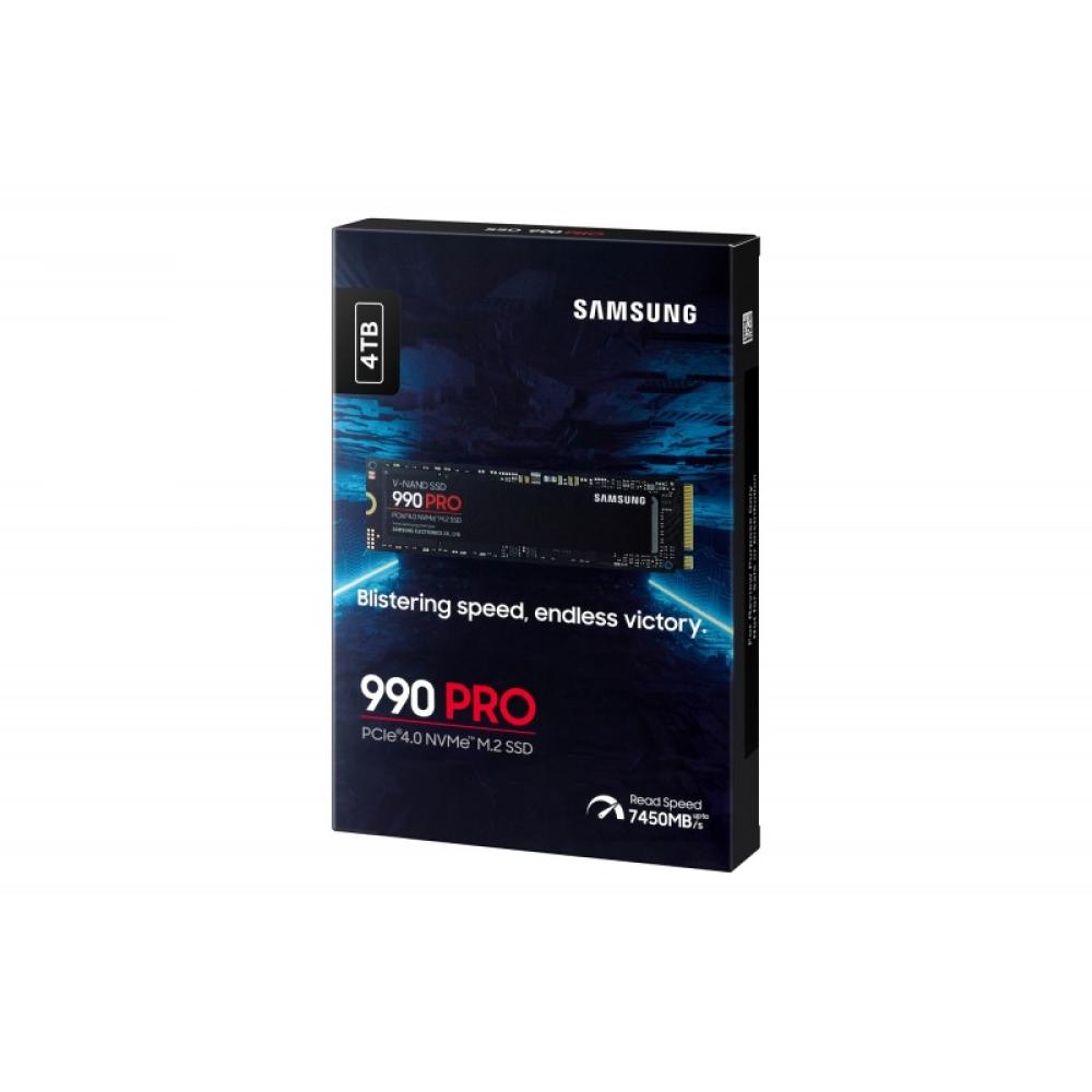 Samsung - 990 PRO 4 TB M.2 PCI Express 4.0 NVMe V-NAND MLC