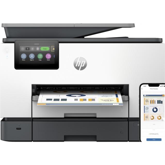 HP - OfficeJet Pro 9130b Inalámbrico All-in-One Color Impresora, Impresión a doble cara Copiadora y escáner