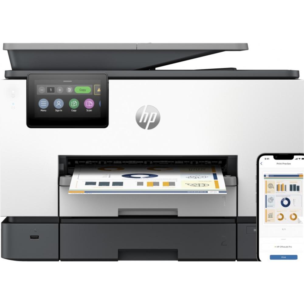 HP - OfficeJet Pro 9130b Inalámbrico All-in-One Color Impresora, Impresión a doble cara Copiadora y escáner