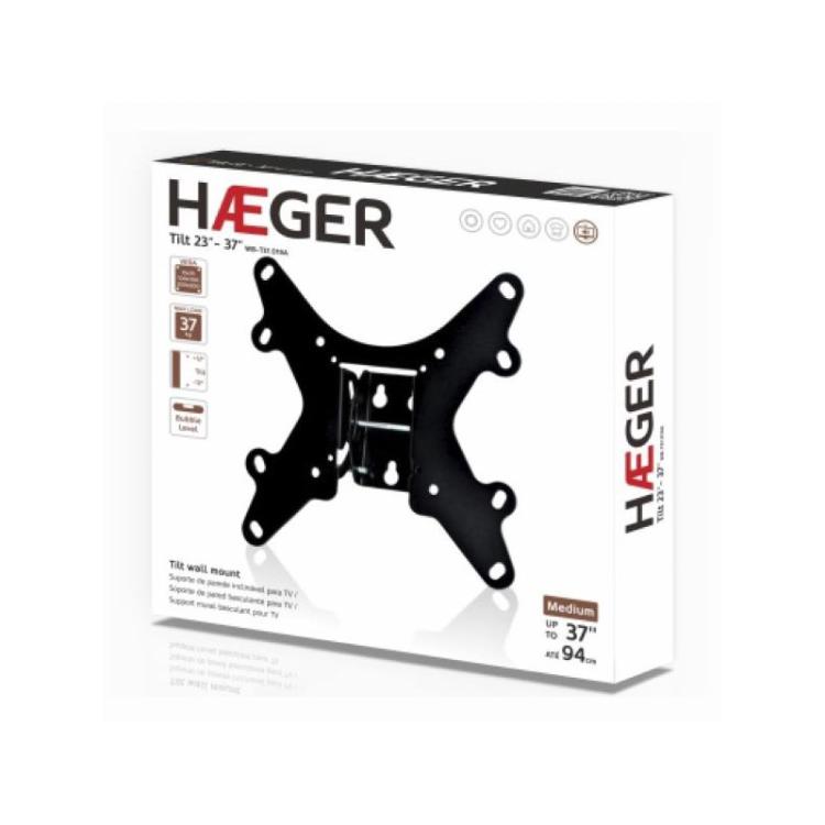 Haeger - WB-T37.019A soporte para TV 94 cm (37") Negro