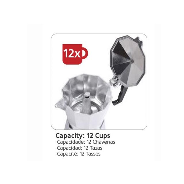 Haeger - CP-12A.009A cafetera manual Cafetera italiana Metálico