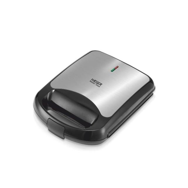 Haeger - SM-15G.009A sandwichera 1500 W Negro, Acero