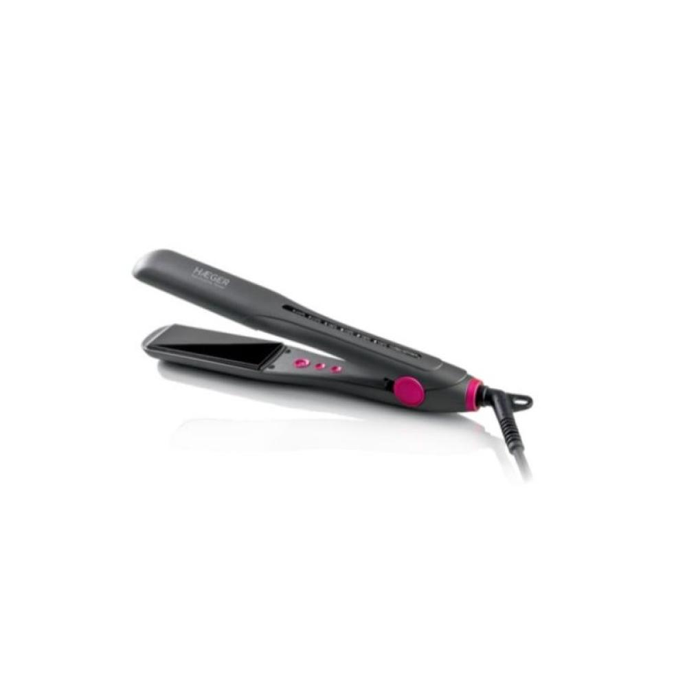 Haeger - HS-35B.006A Utensilio de peinado Plancha de pelo Caliente Negro, Rosa 230 W 2,5 m