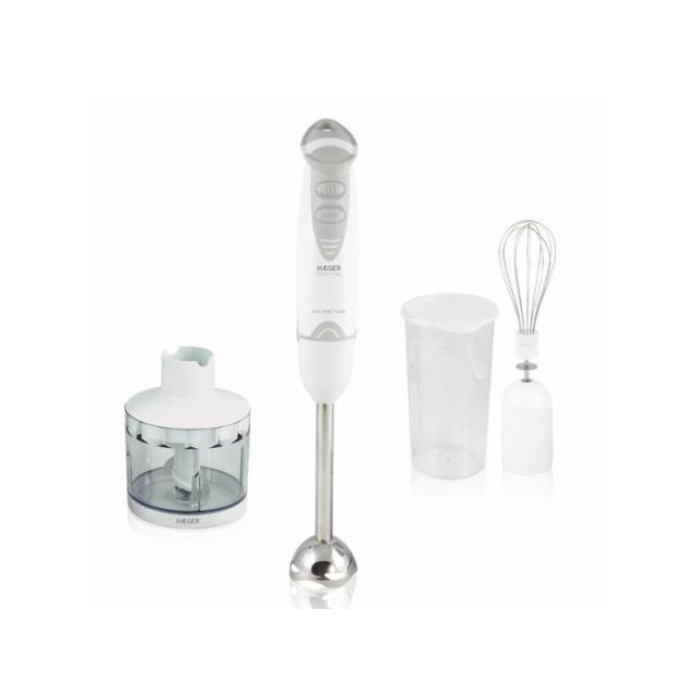 Haeger - HB-400.012A licuadora Batidora de inmersión 400 W Gris, Blanco