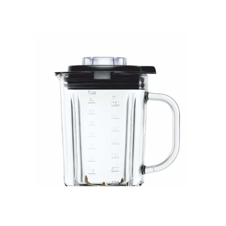 Haeger - LQ-120.006A licuadora 1,75 L Batidora de vaso 1200 W Negro, Acero inoxidable, Transparente