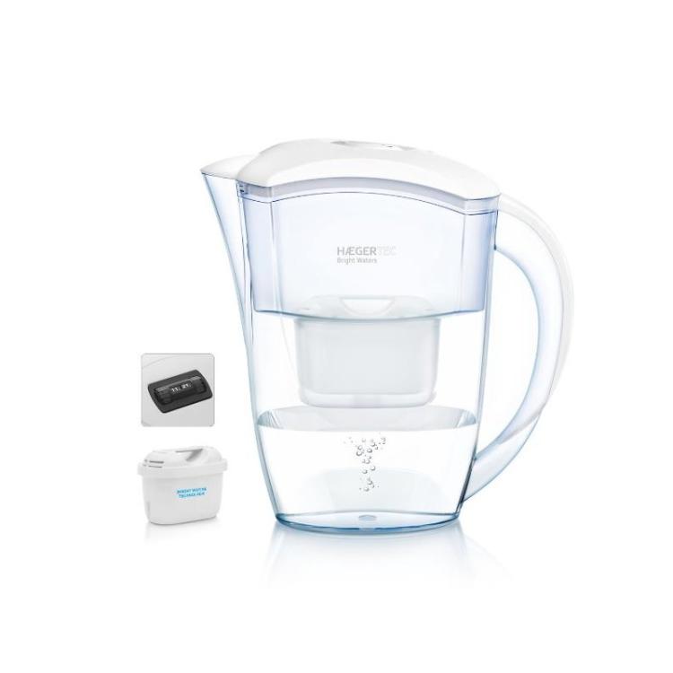 Haeger - WJ-24W.004A filtro de agua Filtro de agua para jarra 2,4 L Transparente, Blanco