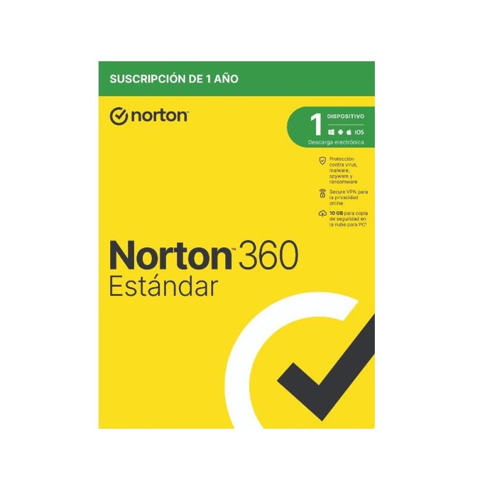 Norton - 360 Standard Seguridad de antivirus Español 1 licencia(s) 1 año(s)