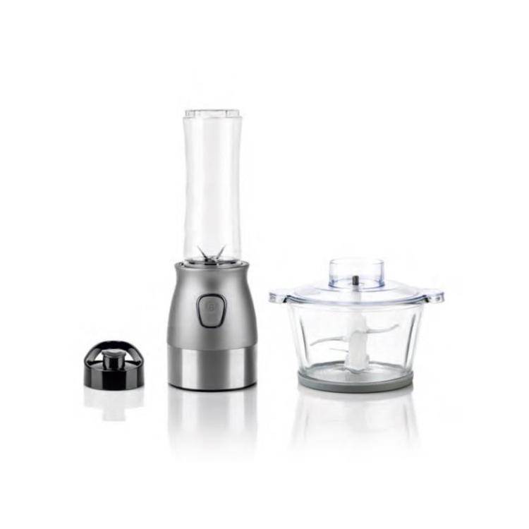 Haeger - LQ-2E1.009A licuadora 0,6 L Licuadora de vaso 500 W Gris, Acero inoxidable