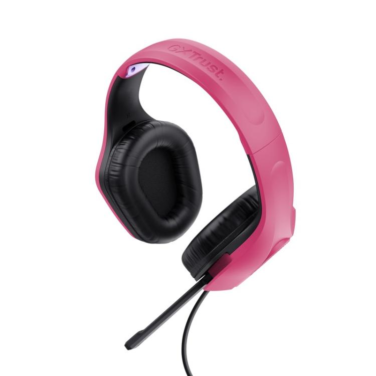 Trust - GXT 415P Zirox Auriculares Alámbrico Diadema Juego Rosa