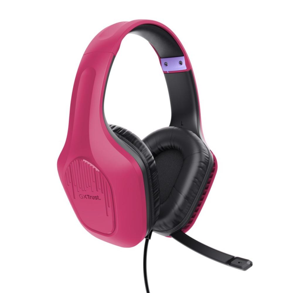 Trust - GXT 415P Zirox Auriculares Alámbrico Diadema Juego Rosa