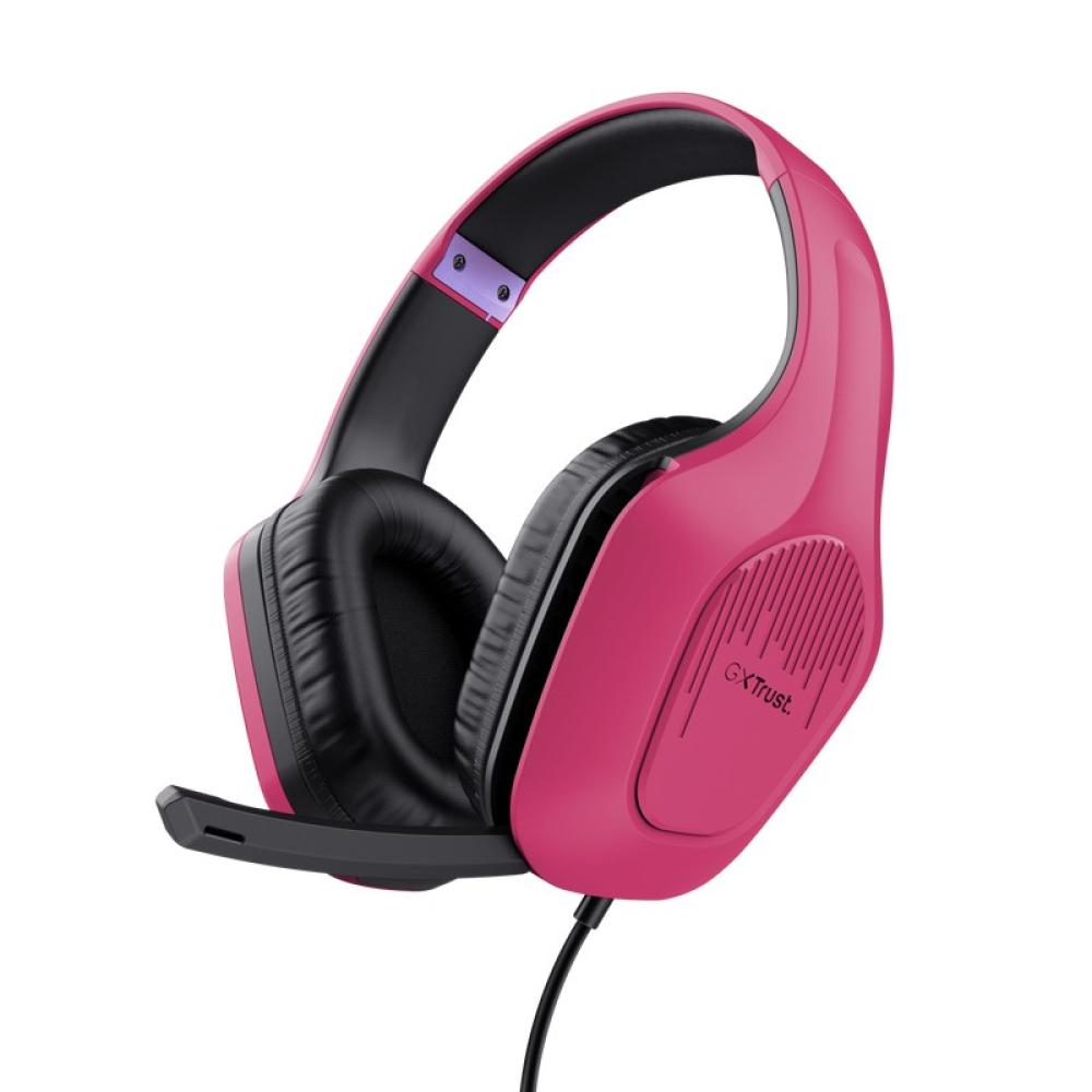 Trust - GXT 415P Zirox Auriculares Alámbrico Diadema Juego Rosa