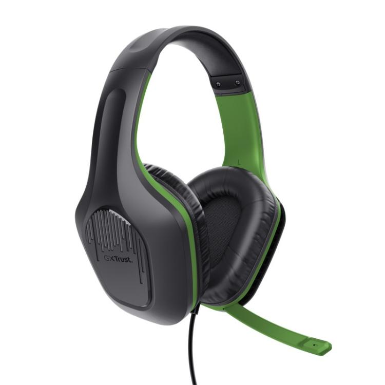 Trust - GXT 415X ZIROX Auriculares Alámbrico Diadema Juego Negro, Verde