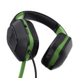 Trust - GXT 415X ZIROX Auriculares Alámbrico Diadema Juego Negro, Verde