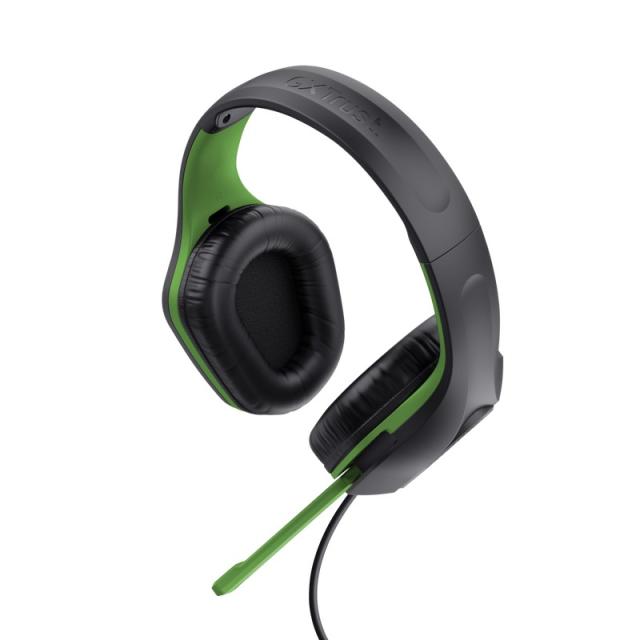 Trust - GXT 415X ZIROX Auriculares Alámbrico Diadema Juego Negro, Verde