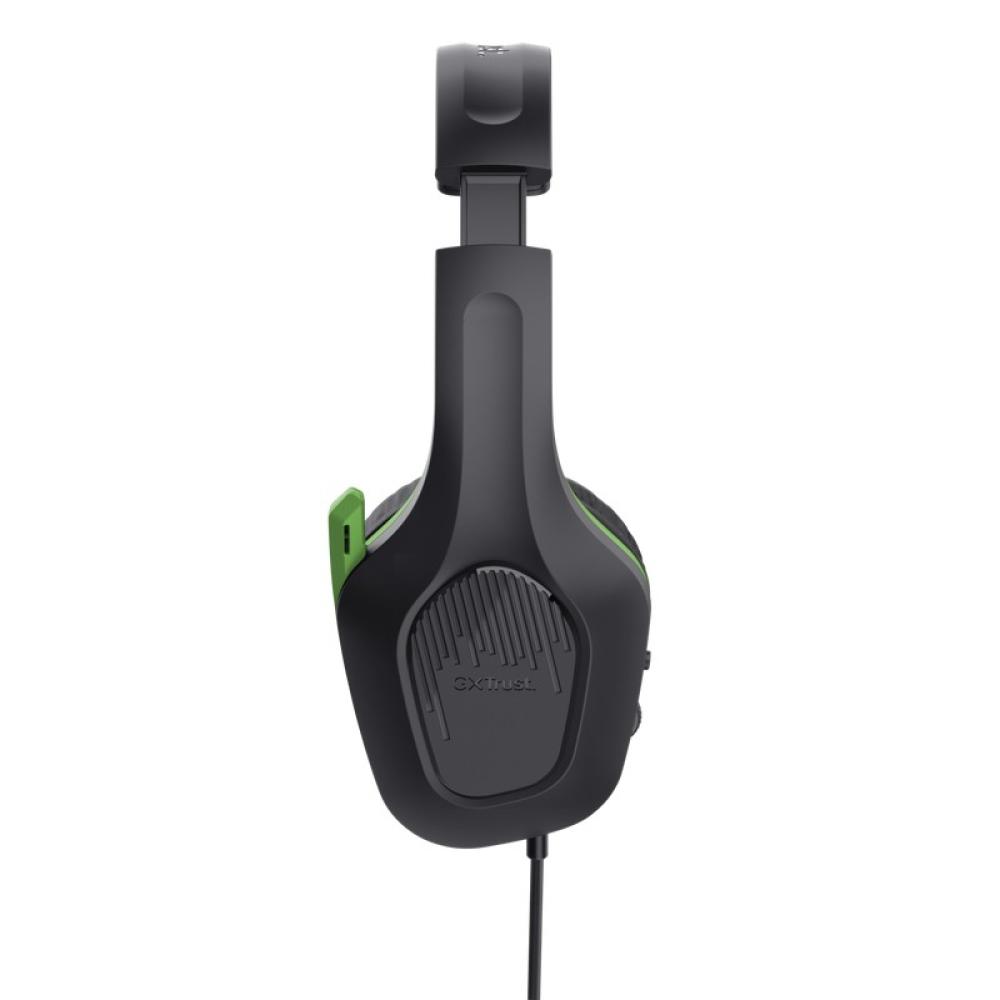 Trust - GXT 415X ZIROX Auriculares Alámbrico Diadema Juego Negro, Verde