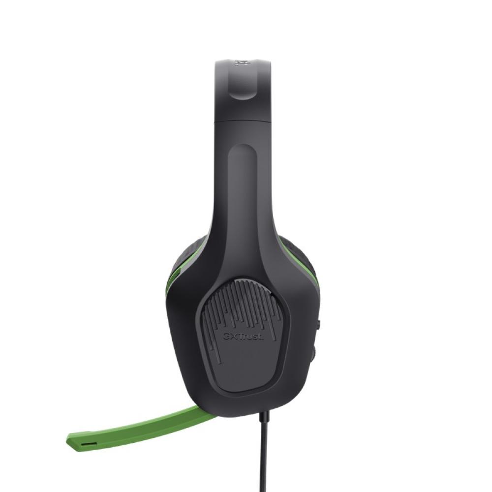 Trust - GXT 415X ZIROX Auriculares Alámbrico Diadema Juego Negro, Verde