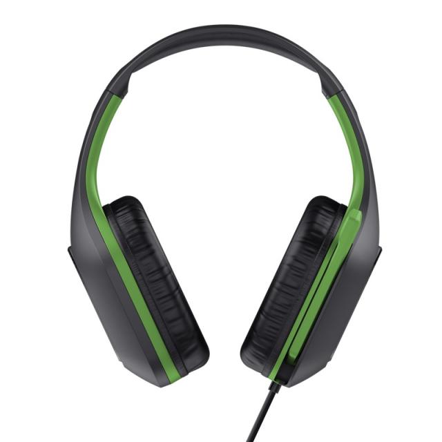 Trust - GXT 415X ZIROX Auriculares Alámbrico Diadema Juego Negro, Verde