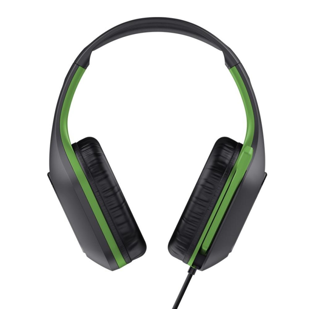 Trust - GXT 415X ZIROX Auriculares Alámbrico Diadema Juego Negro, Verde