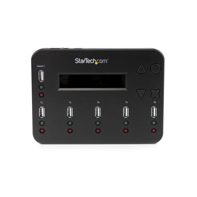 StarTech.com - Clonador Autónomo 1:5 para Memorias USB - Copiador de Unidades de Memoria USB - Copia Sector por Sector de Sistem