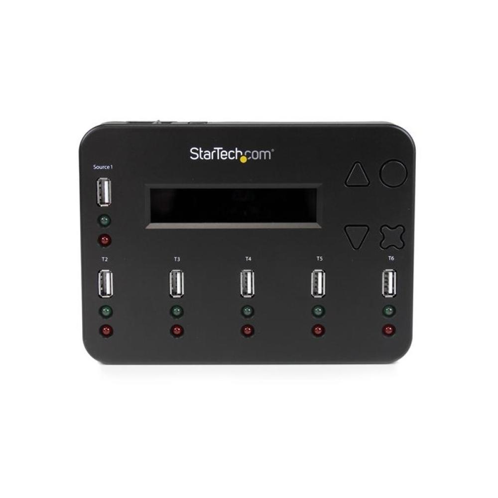 StarTech.com - Clonador Autónomo 1:5 para Memorias USB - Copiador de Unidades de Memoria USB - Copia Sector por Sector de Sistem