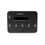 StarTech.com - Clonador Autónomo 1:5 para Memorias USB - Copiador de Unidades de Memoria USB - Copia Sector por Sector de Sistem