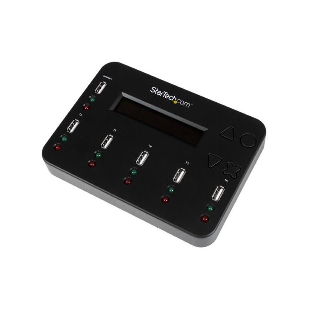 StarTech.com - Clonador Autónomo 1:5 para Memorias USB - Copiador de Unidades de Memoria USB - Copia Sector por Sector de Sistem