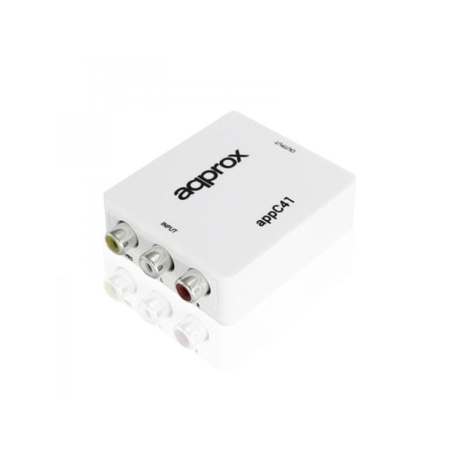Approx - APPC41 adaptador de cable de vídeo RCA HDMI tipo A (Estándar) Blanco