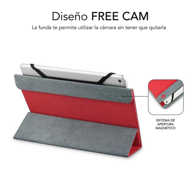 SUBBLIM - Funda Tablet Freecam Case 10,1" Red