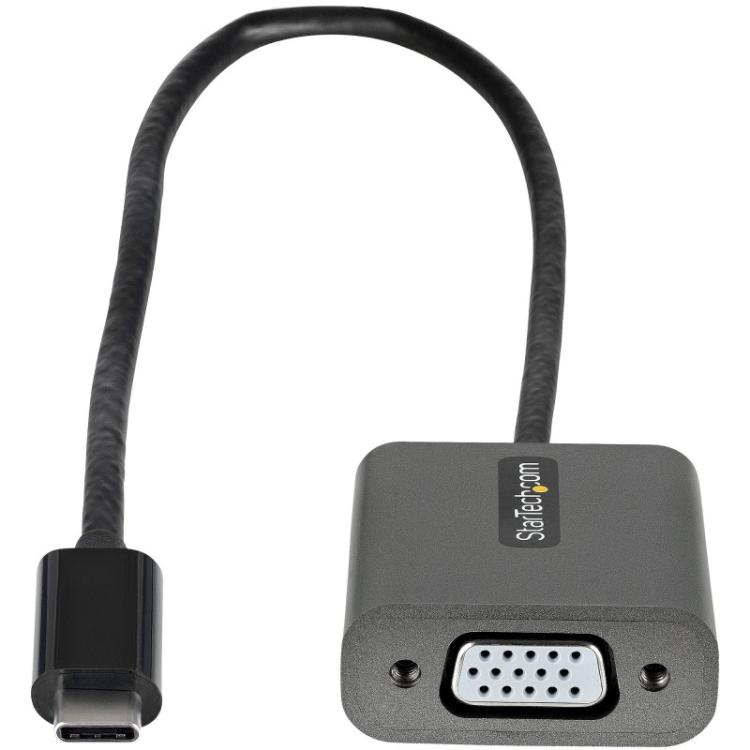 StarTech.com - Adaptador USB C a VGA - Convertidor de Vídeo USB Tipo C a VGA de 1080p - Dongle USB-C Compatible con Thunderbolt