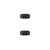 Nanocable - Cable USB 3.2 Gen2x2 20Gbps 5A/100W, 4K/60Hz, USB-C/M-USB-C/M, Gris/Negro, 3 m