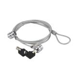 Conceptronic - CNBSLOCK15T cable antirrobo Plata 1,5 m
