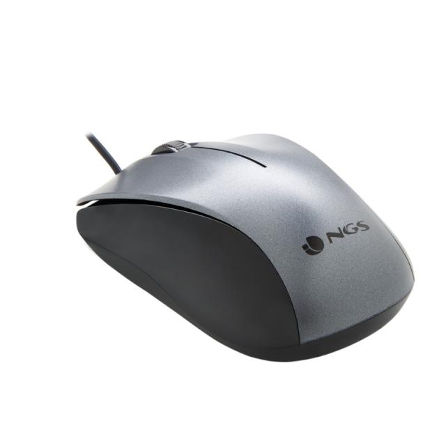 NGS - CREW ratón Oficina Ambidextro USB tipo A Óptico 1200 DPI - NGS-MOUSE-1091