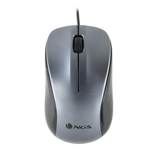 NGS - CREW ratón Oficina Ambidextro USB tipo A Óptico 1200 DPI - NGS-MOUSE-1091