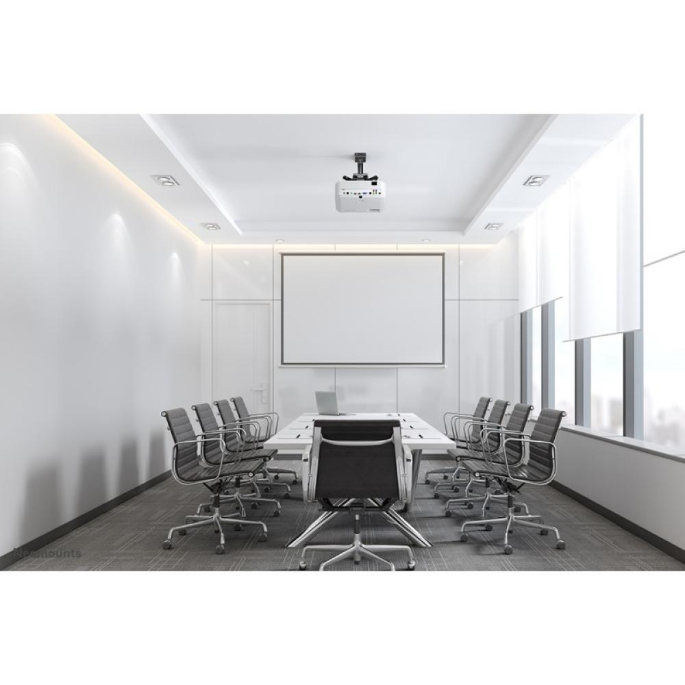 Neomounts - CL25-530BL1 Soporte de techo para proyector - alt. 25,5 cm - fácil montaje - movimiento completo